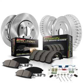 Autospecialty By Power Stop 1-Click Daily Driver Pad/Rotor/Drum And Shoe Kits
